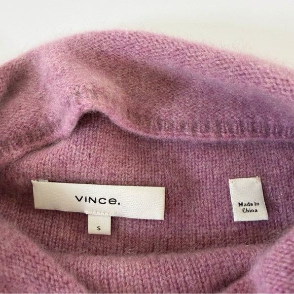 Vince Sweater Womens Small Boiled Cashmere Funnel Neck Pullover - Picture 7 of 11